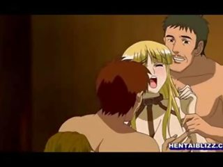 Робство карикатура колега трудно прецака от сляп карикатура bigboobs