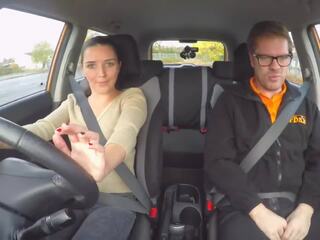 Fake driving school jailbird with big susu eats shaven | xhamster