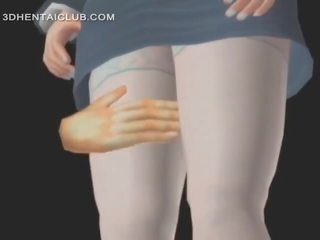 애니메이션 굉장한 사람 조롱 에 그녀의 성적 공상