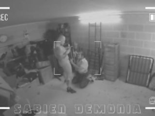 Cctv מִדָה של attractive נוער sabien demonia מקבל מזוין ב תחת על ידי בית ספר עובד