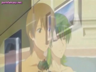 Πράσινος μαλλιά hentai παίρνει διείσδυσαν
