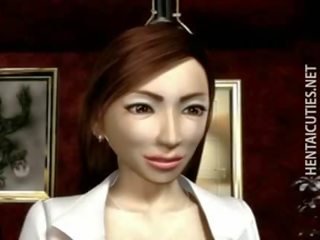 3d 漫画 摩洛伊斯兰解放阵线 得到 大 胸部 折磨