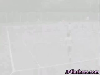 Personable азіатська ляльки practicing оголена