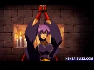 Δέσιμο hentai με τεράστιος boob βάναυσα πατήσαμε με αυτήν medic