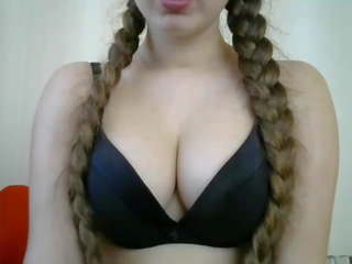 Excellent long haired hairplay striptease and brushing